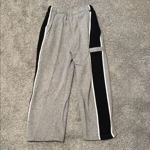 Kids Gray and Black Track Pants